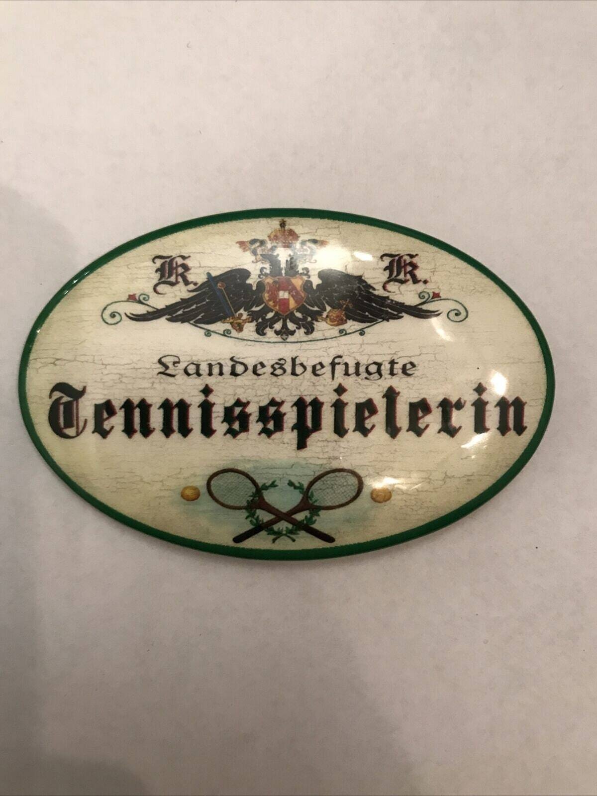 K&k nostalgie flaschenöffner magnetisch tennisspielerin 7x4,5cm