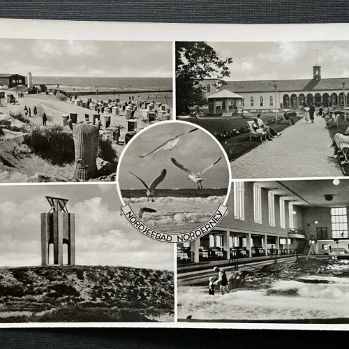 Gruß aus Nordseebad Norderney Collage Park Niedersachsen Deutschland 400990 TH A