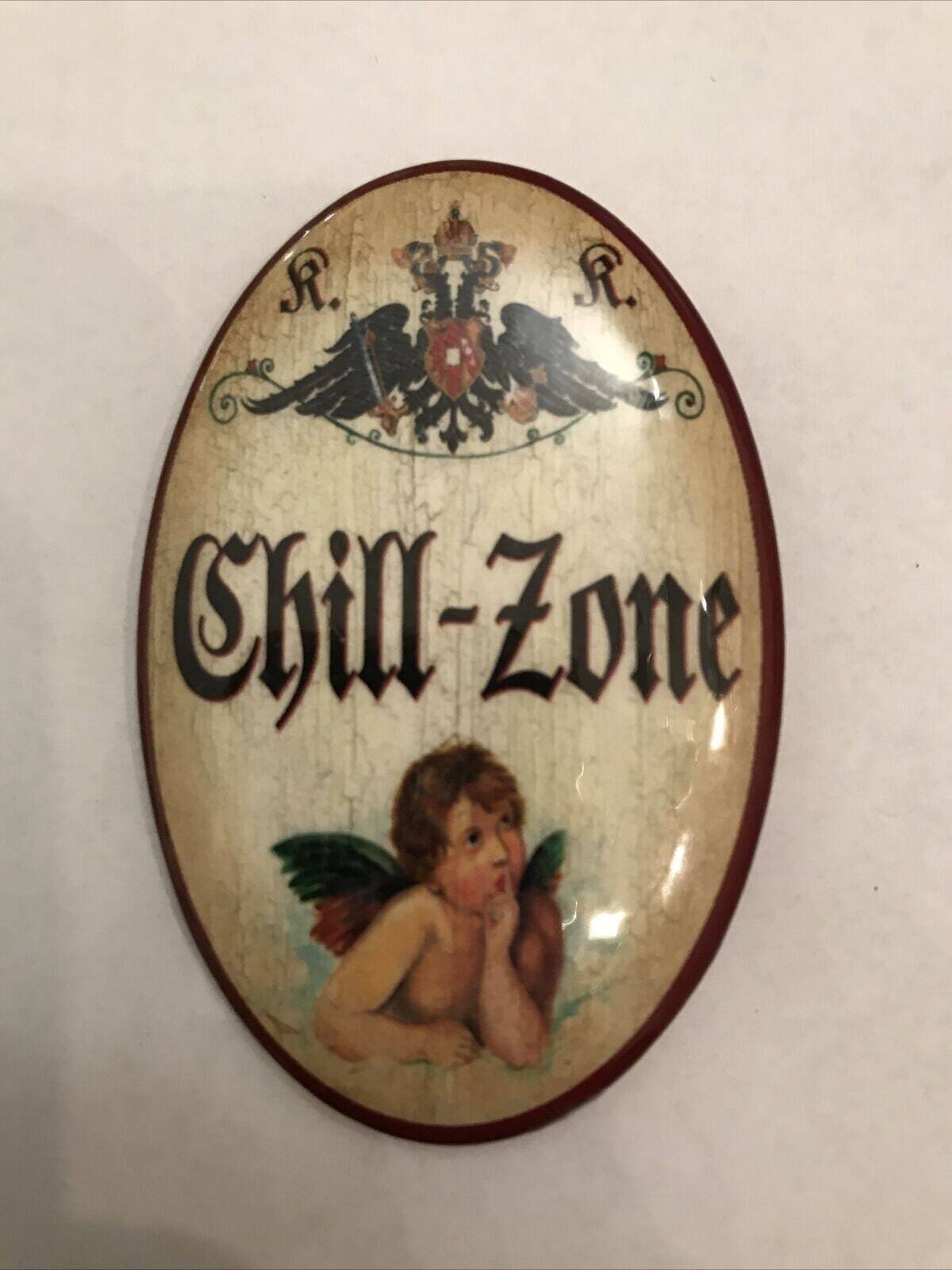 K&k nostalgie flaschenöffner magnetisch chill-zone 7x4,5cm