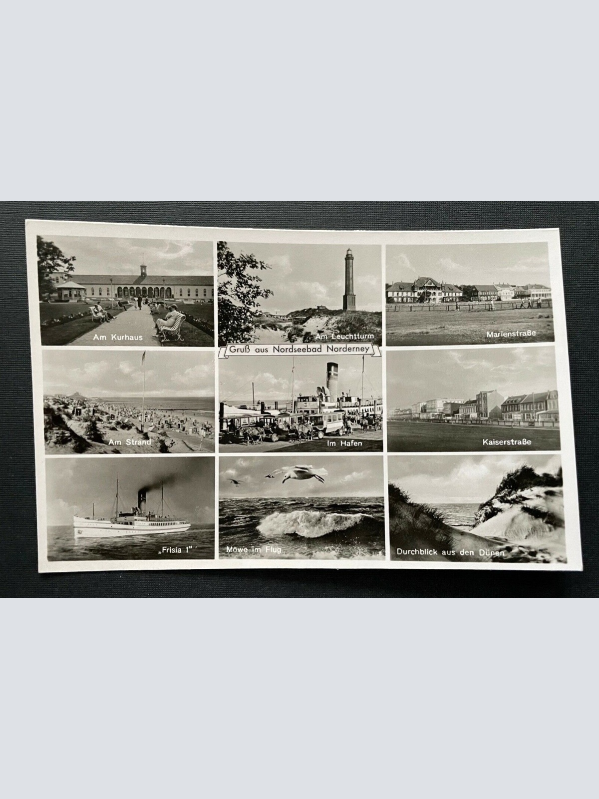 Gruß aus Nordseebad Norderney Collage Hafen Niedersachsen Deutschland 400989 A