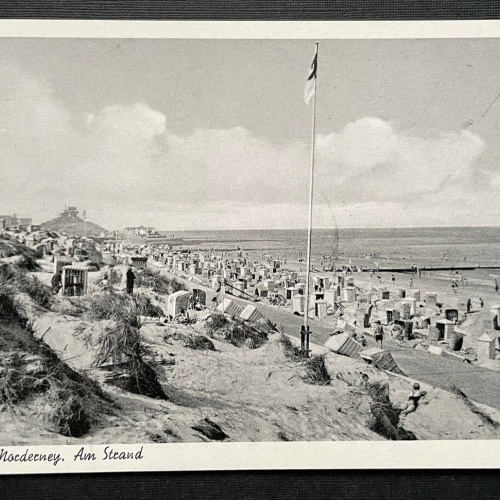 Nordseebad Norderney Am Strand Sand Fahne Niedersachsen Deutschland 400986 TH A