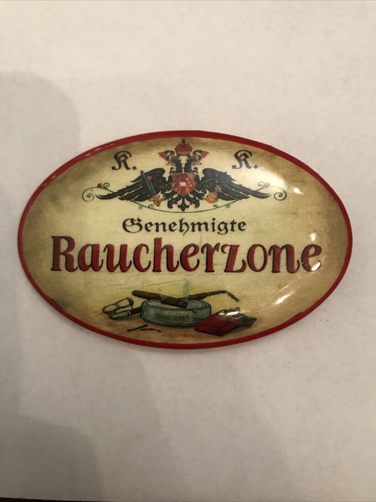 K&k nostalgie flaschenöffner magnetisch raucherzone 7x4,5cm