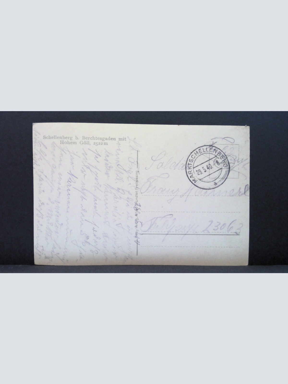 Schellenberg und Hoher Göll2 JW 650262 C