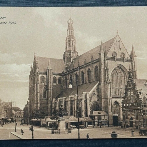 Haarlem Groote Kerk Kirche Turm Stadt Vorplatz Holland Niederlande 401026 TH