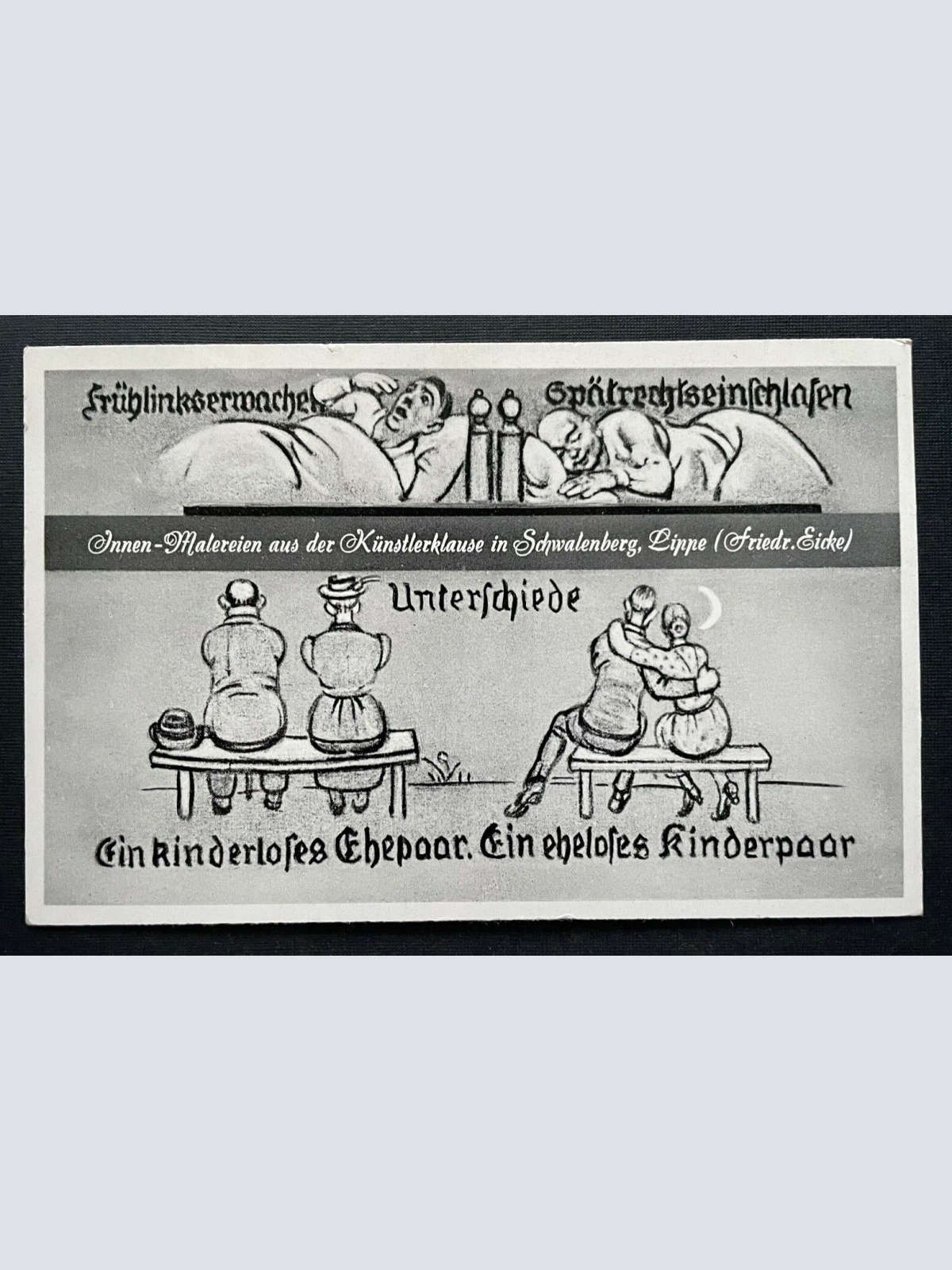 Unterschiede Paare Cartoon Gasthof Künstlerklause Schwalenberg Lippe D 401013 A
