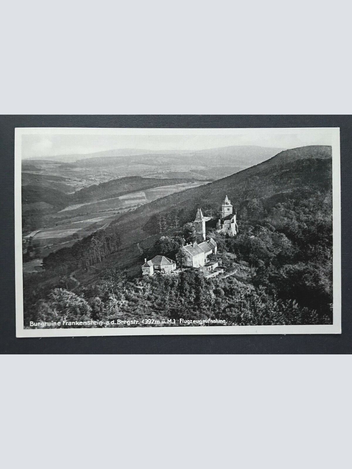 Burg Ruine Frankenstein a.d.Bergstrasse Luftaufnahme Hessen Deutschland 401064TH