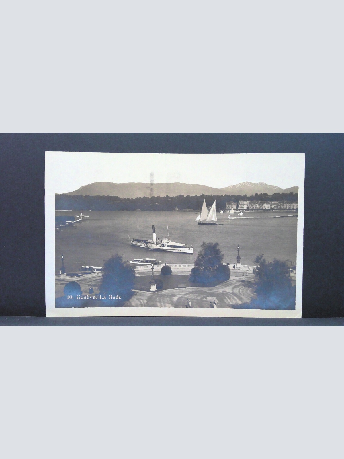 Geneve La Rade Raddampfer Schiff JW 650199 C