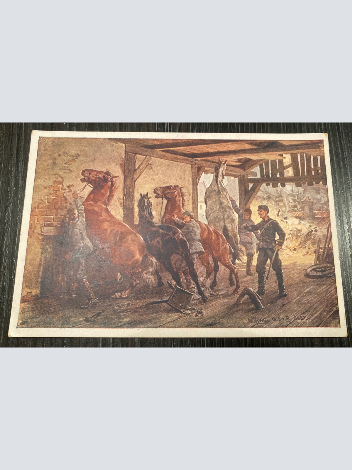 Kriegsfürsorgeamt Nr. 429 Peter Hodbod I Weltkrieg Pferde 80153