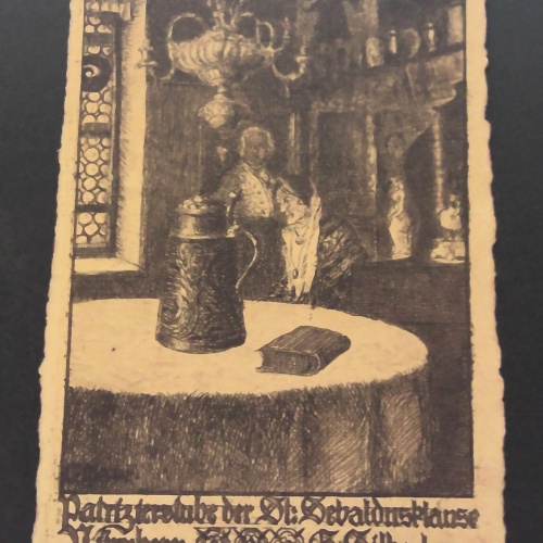 Patrizierstube der Sebaldnsklause Nurnberg Gemälde JW 650332 C