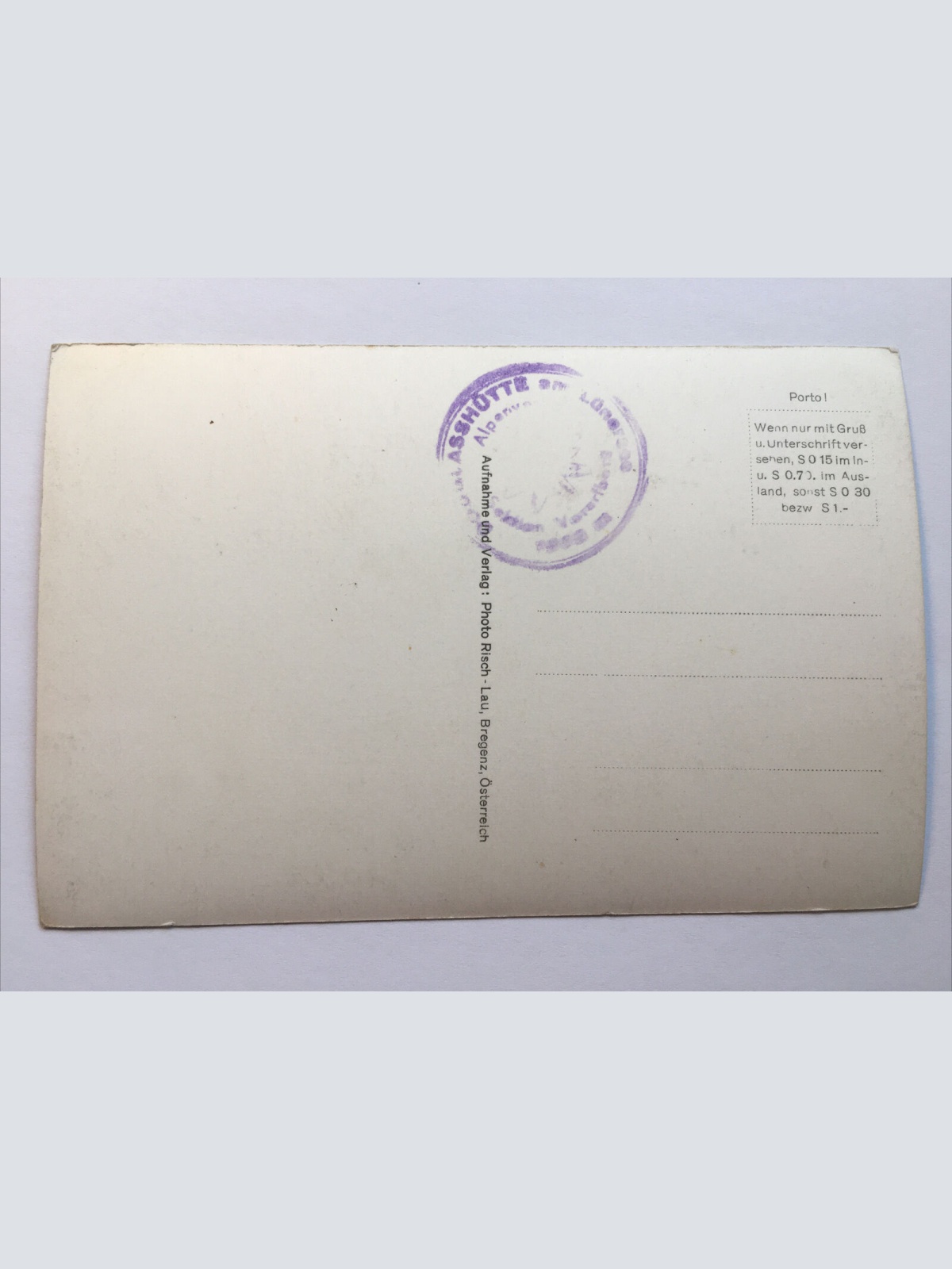 Douglashütte am Lünersee. 20306.