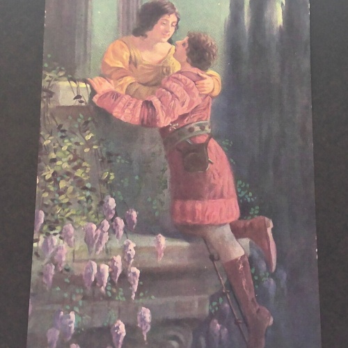 F Limes Heimliche Liebe Amour secret Romeo & Julia Mond Gemälde JW 650395 C