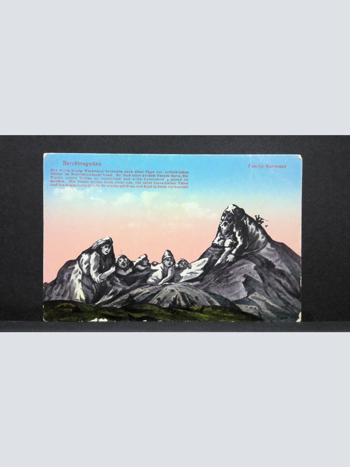 Berchtesgaden Watzmann Berg Gesichter Gemälde JW 402715 C