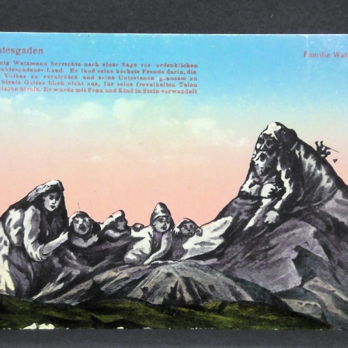 Berchtesgaden Watzmann Berg Gesichter Gemälde JW 402715 C