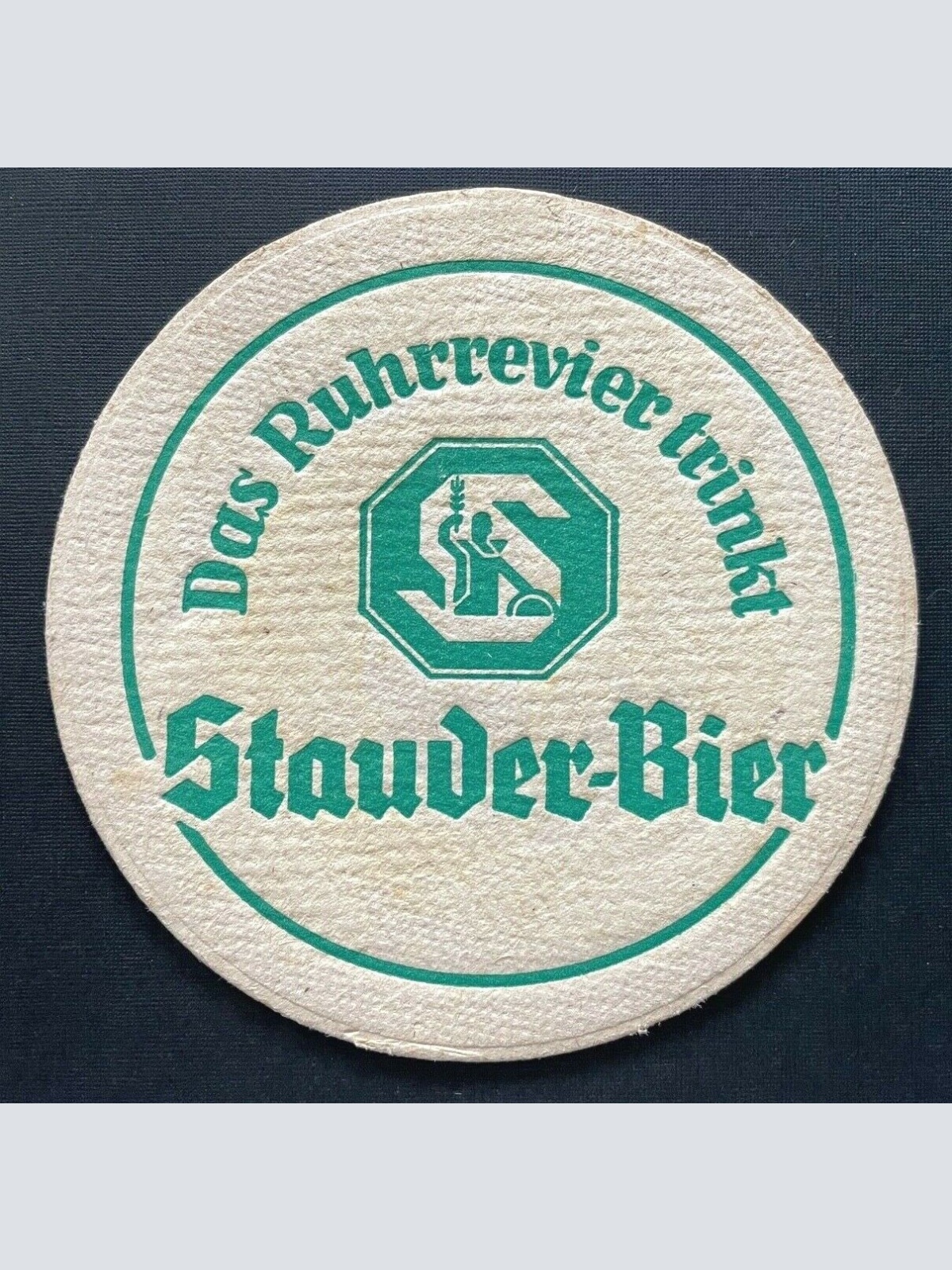 Bierdeckel Stauder-Bier Brauerei Das Ruhrrevier trinkt Nordrhein-Westfalen