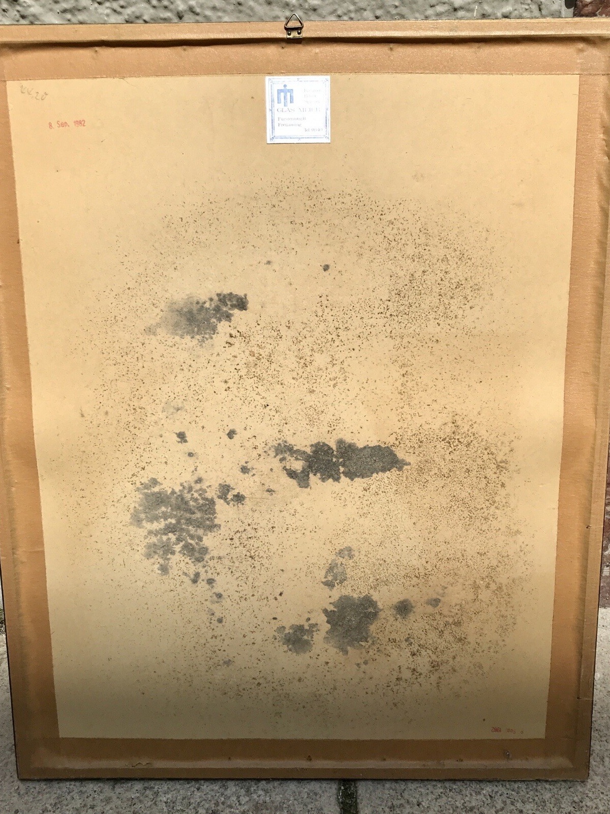 Aquarell Blumen, 1968, Inkl Rahmen 42x52cm, (300032)