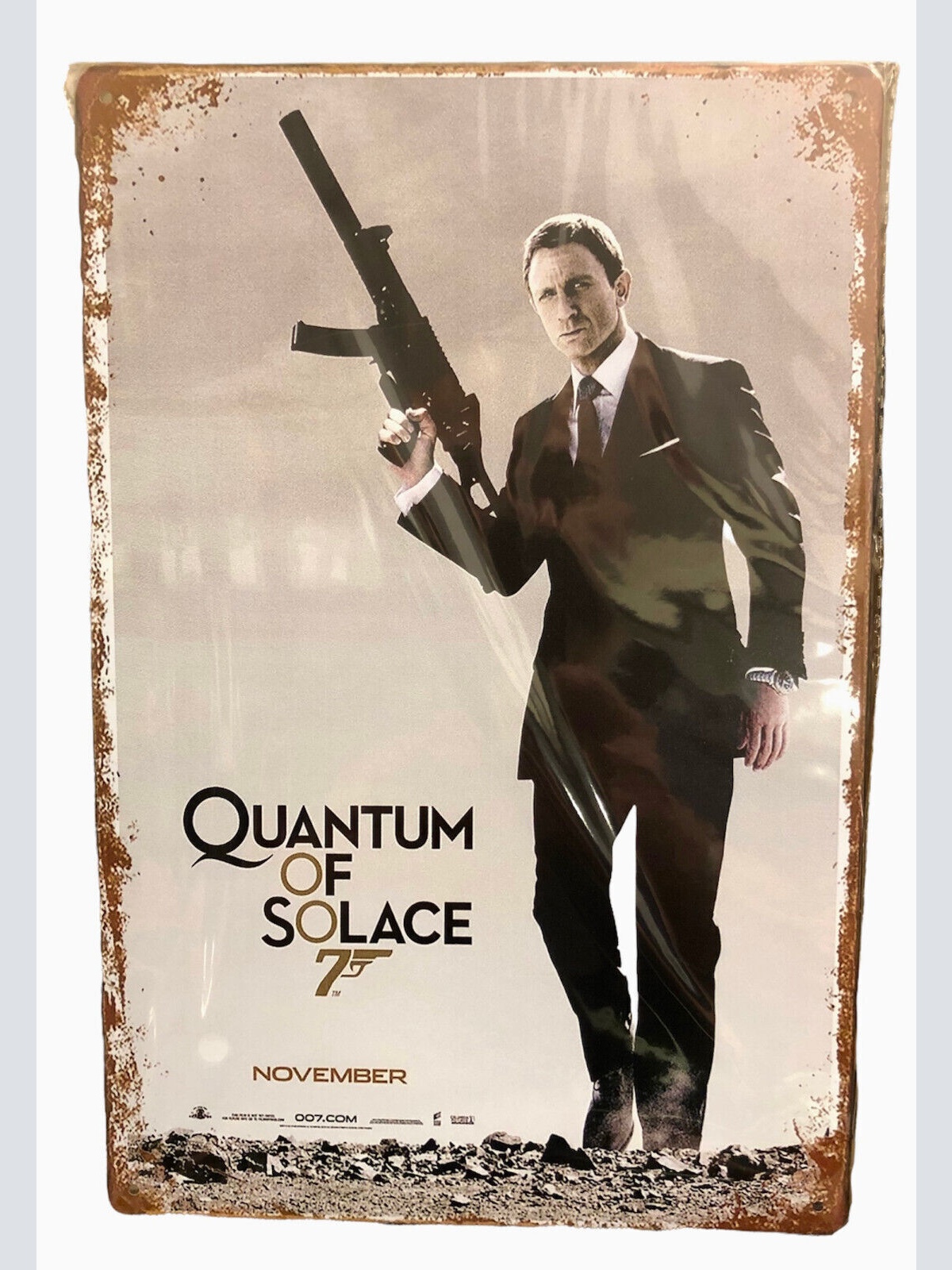Nostalgie Vintage Retro Blechschild "007 Quantum of Solace" 30x20    900201
