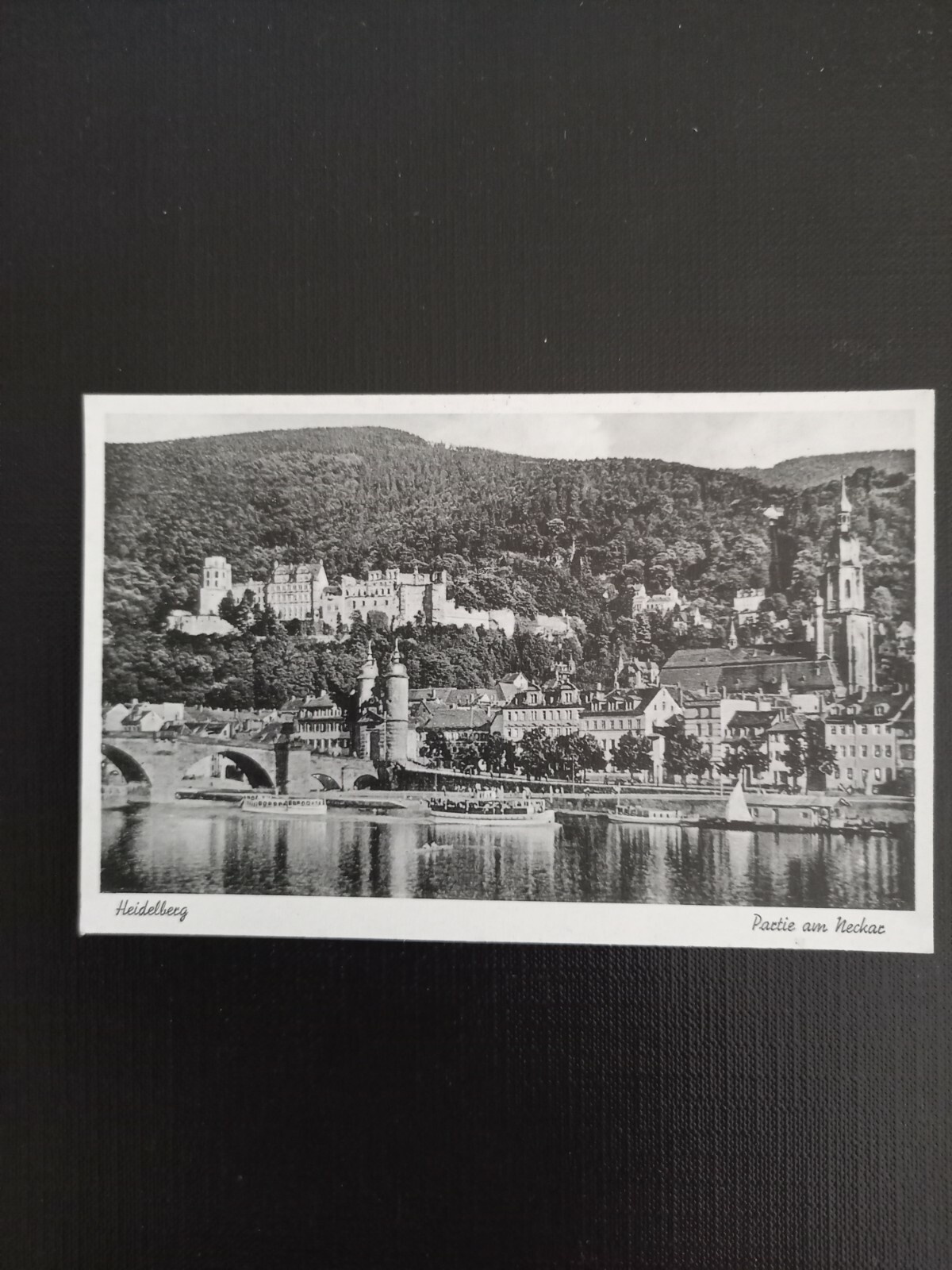Heidelberg, Partie am Neckar 400337 gr D