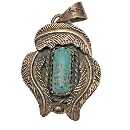 Anhänger Silber 925 mit Türkis ca.18g 42x35mm   R0010