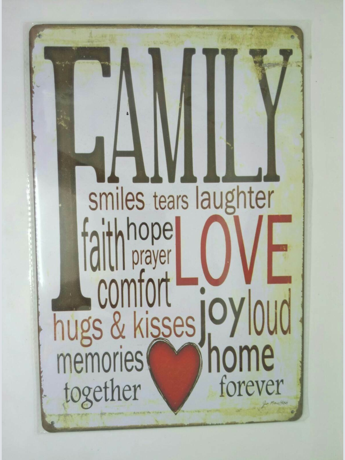 Nostalgie Retro Vintage Blechschild "Family" 30x20 50333