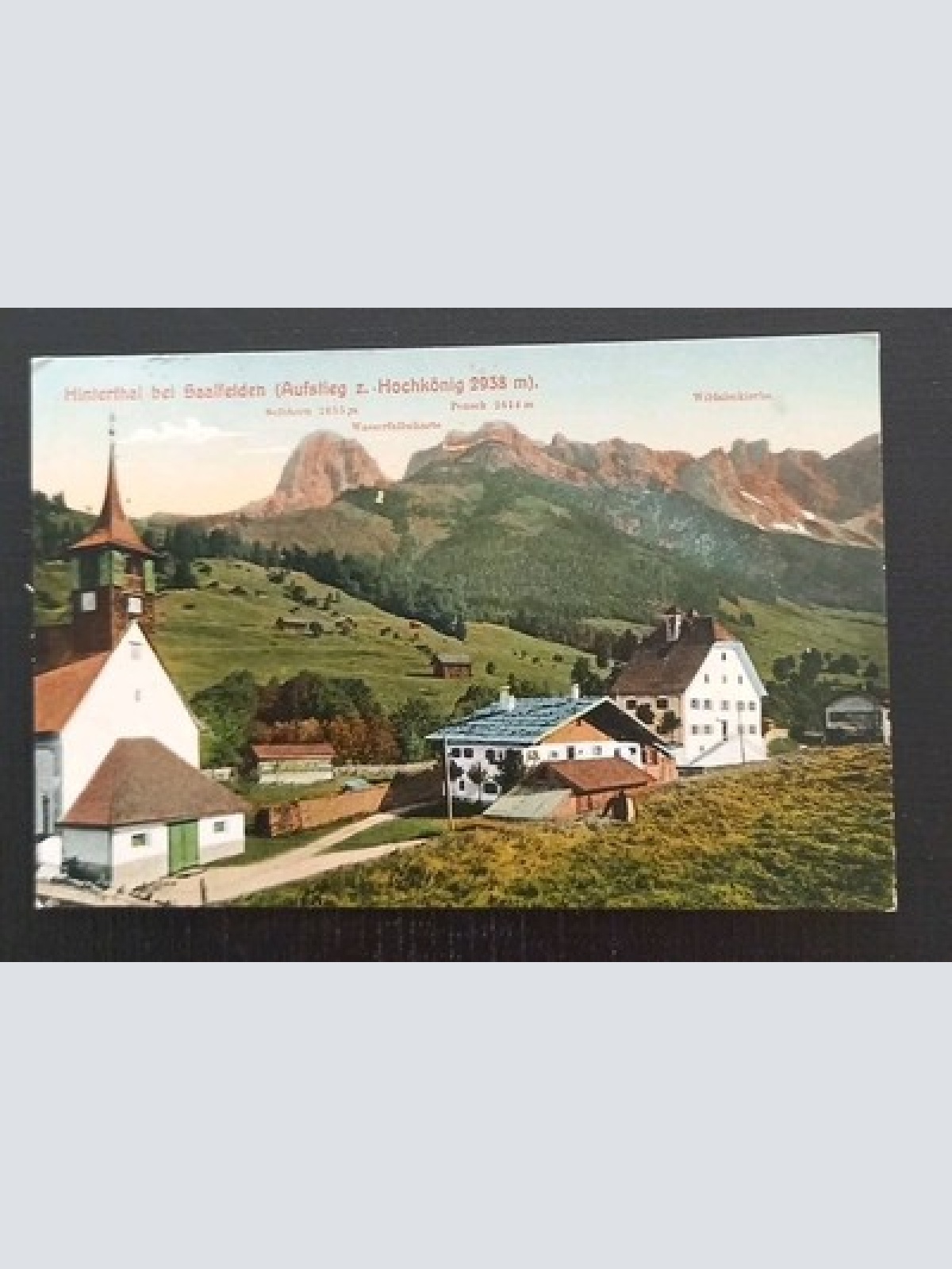 Hinterthal Saalfelden Aufstieg Zum Hochkönig Salzburg Gr 5531 D