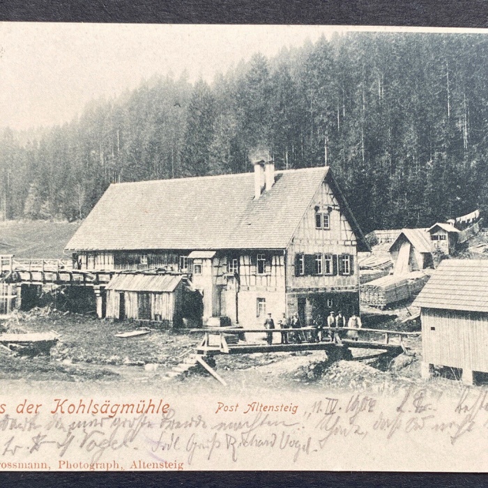 RAR - Kohlsägmühle Post Altensteig Säge Mühle 80237