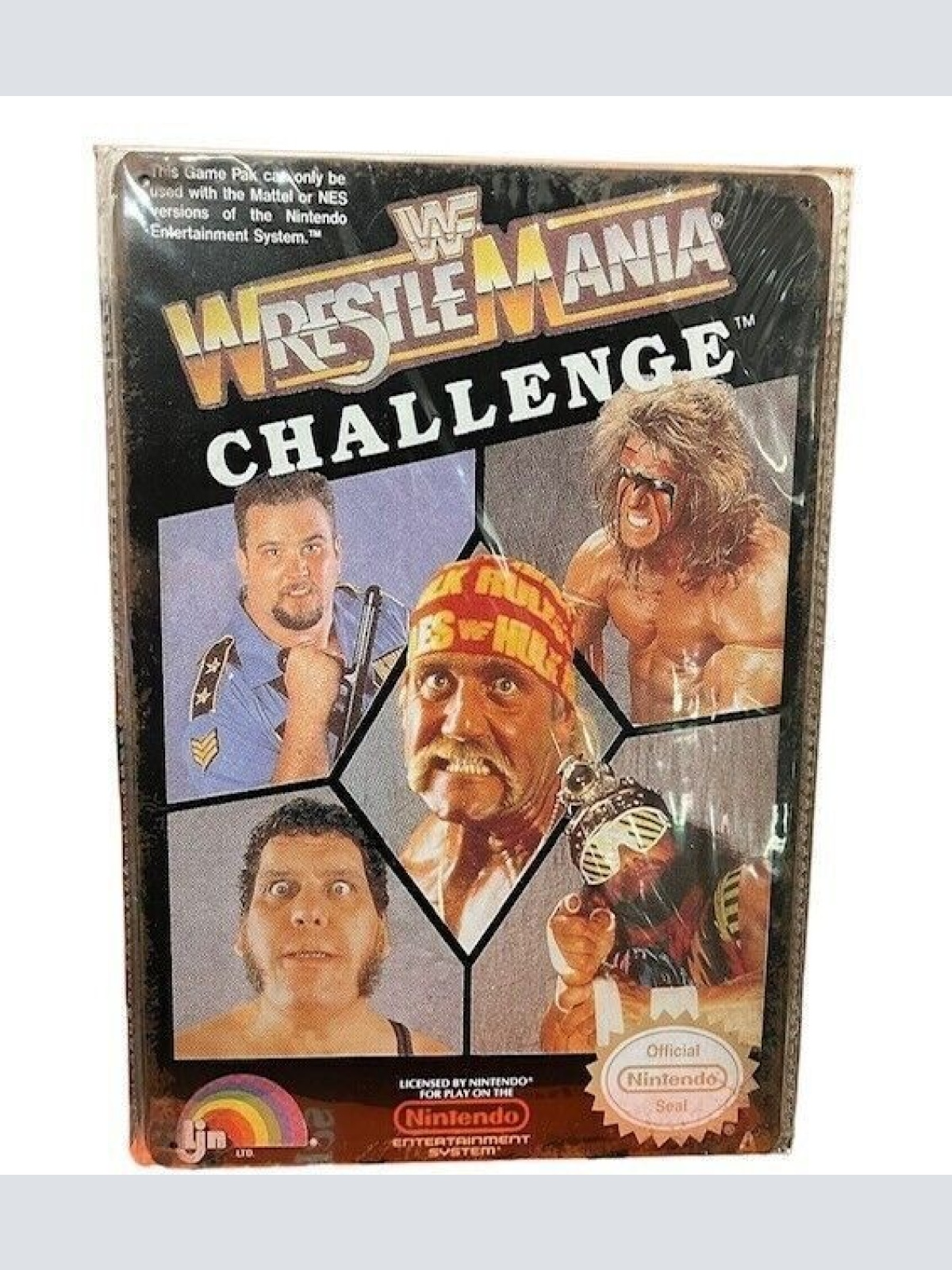 Nostalgie Retro Blechschild "WF Wrestle Mania Challenge" 30x20 000AK
