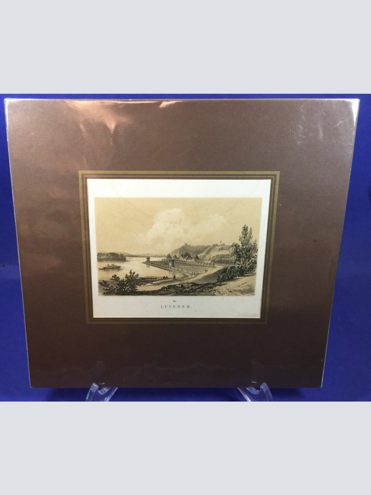 Luverek Schloss Lubereck gegenüber von Melk Sandmann 1858 17826