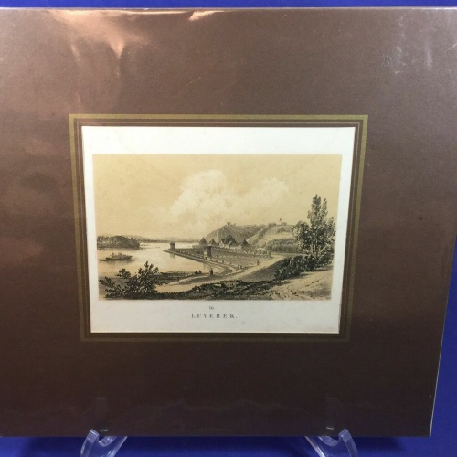 Luverek Schloss Lubereck gegenüber von Melk Sandmann 1858 17826