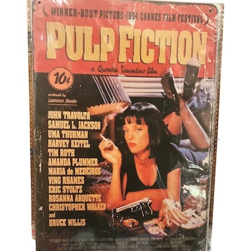 Nostalgie Retro Blechschild "Pulp Fiction " 30x20     000AO