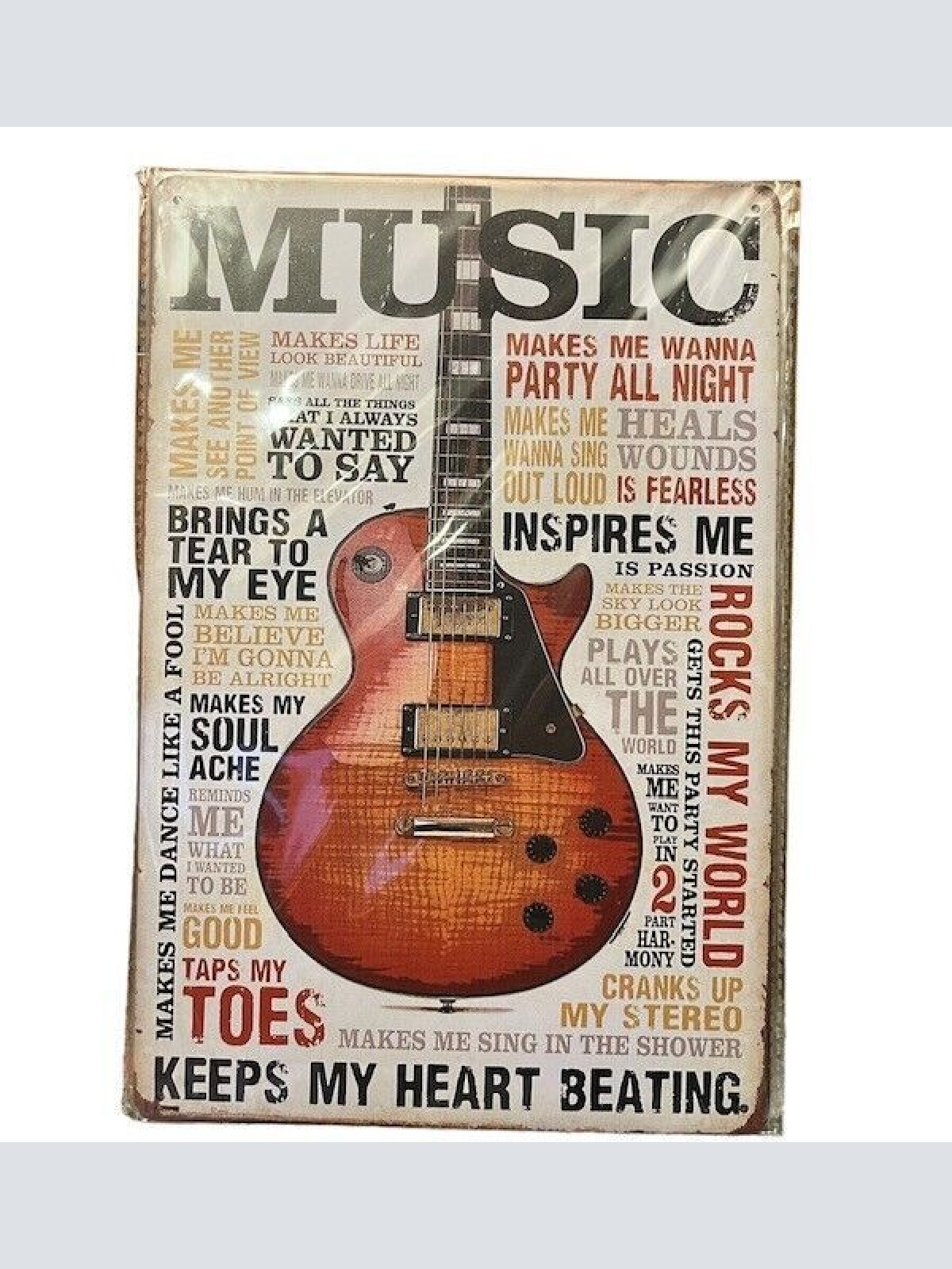 Nostalgie Retro Blechschild "MUSIC" 30x20     000AN