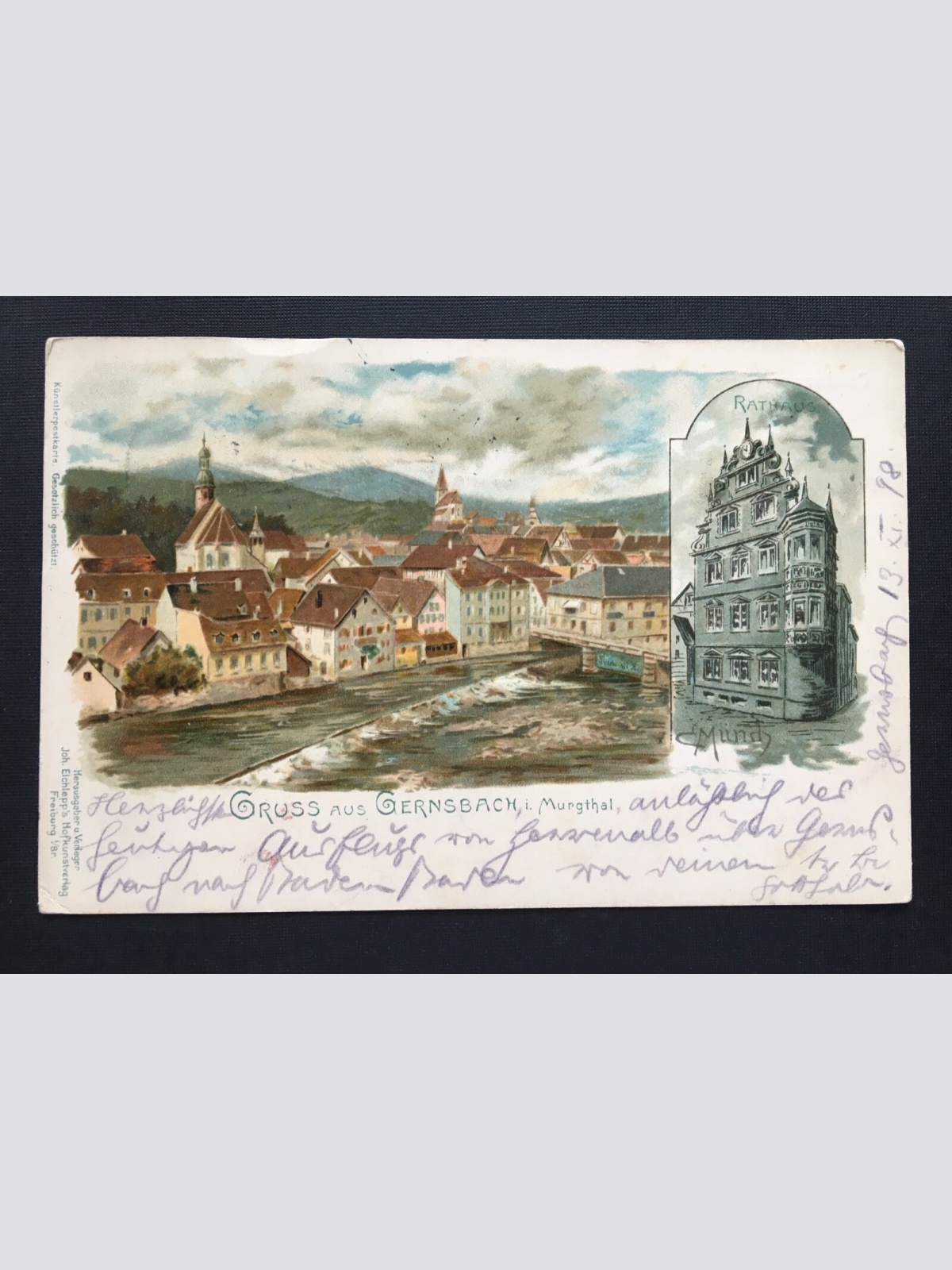 Gruss aus Gernsbach Murgtal (C.Münch) Baden-Württemberg Deutschland 400855 TH A