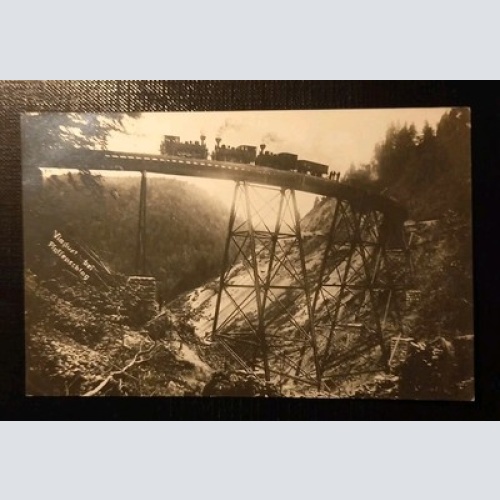 Viadukt Bei Pfaffenschlag Niederösterreich Eisenbahn Brücke Zug 170 D Gr