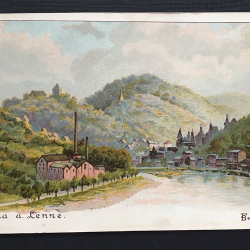 Altena a. Lenne Blick auf Ort Fluss Nordrhein-Westfalen Deutschland 400854 TH A