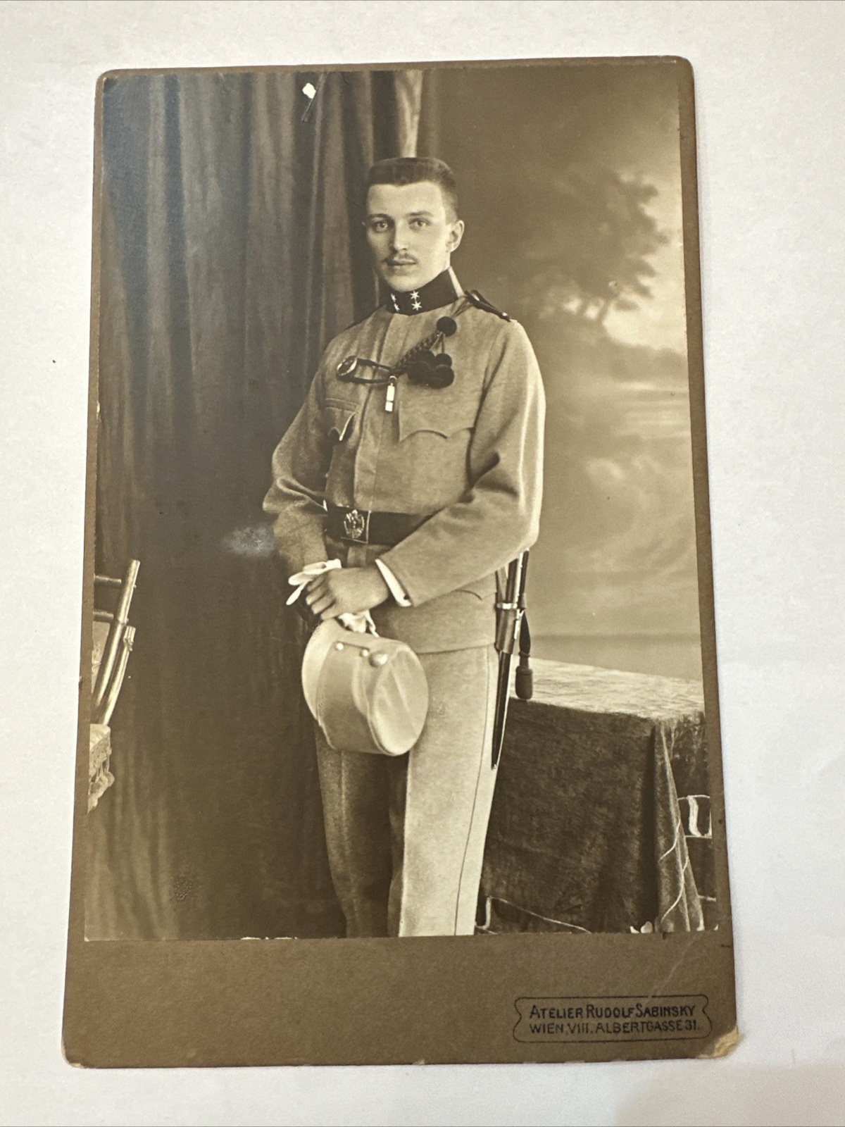 CAB Foto Sabinsky Soldat  Kaiserjäger Uniform  16,5 X 10 cm Wien 423994 J