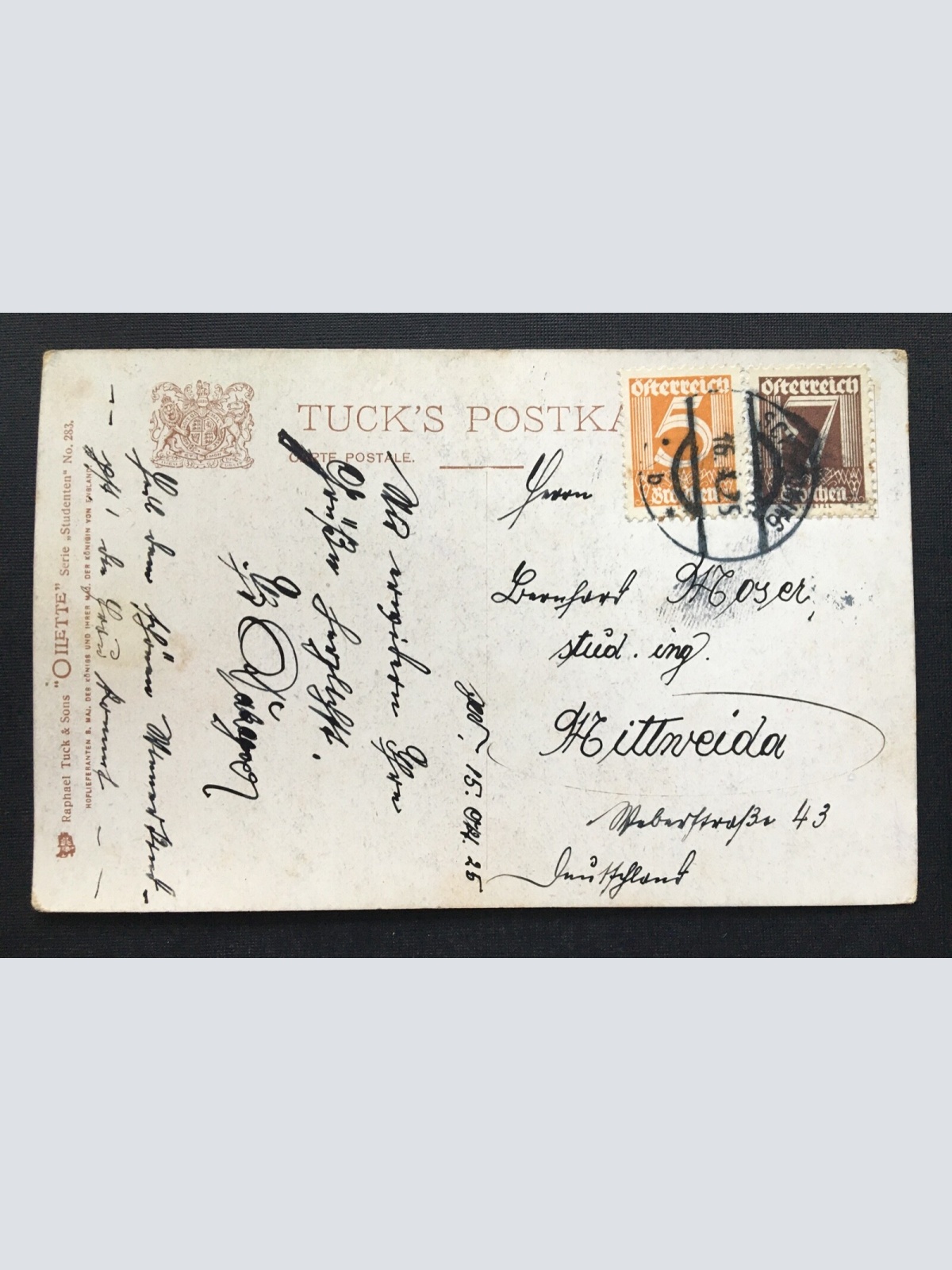 Die Drei Chargierten Uniform Fahne Degen Studentenverbindung Soldaten 400886 TH