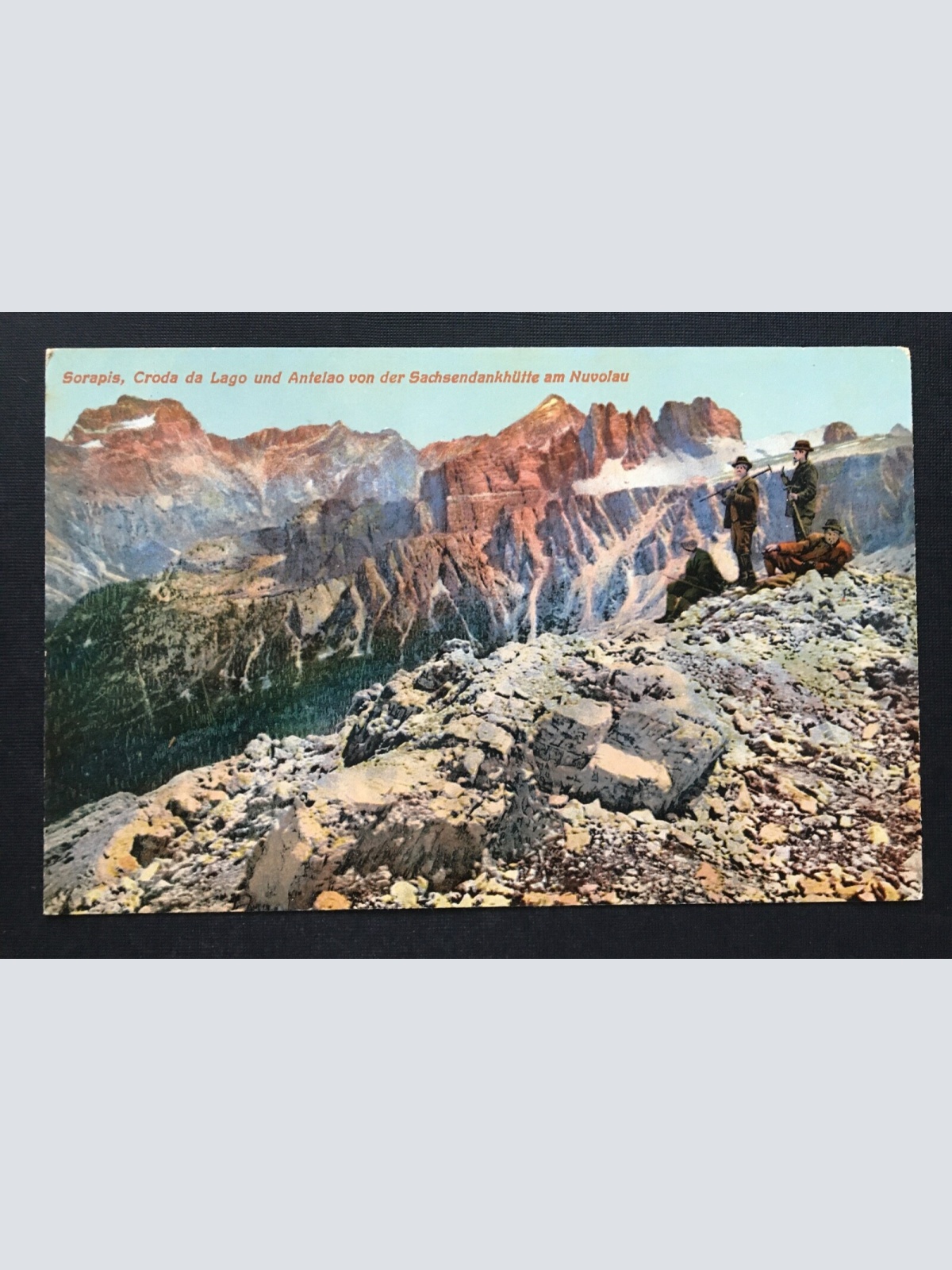 Sorapis Croda da Lago Antelao Nuvolau Bergsteiger Alpen Italien 400902 TH A