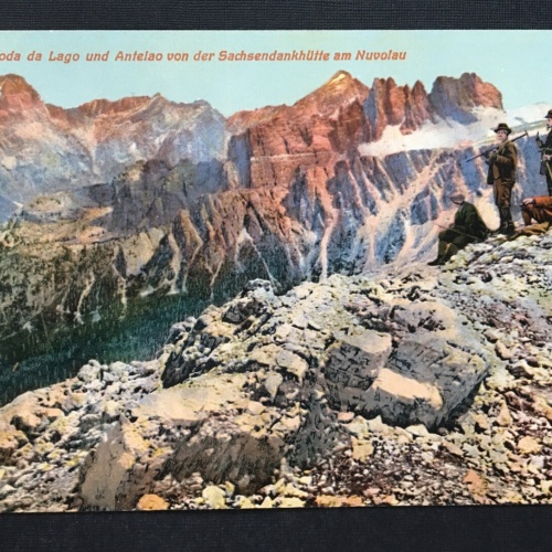 Sorapis Croda da Lago Antelao Nuvolau Bergsteiger Alpen Italien 400902 TH A