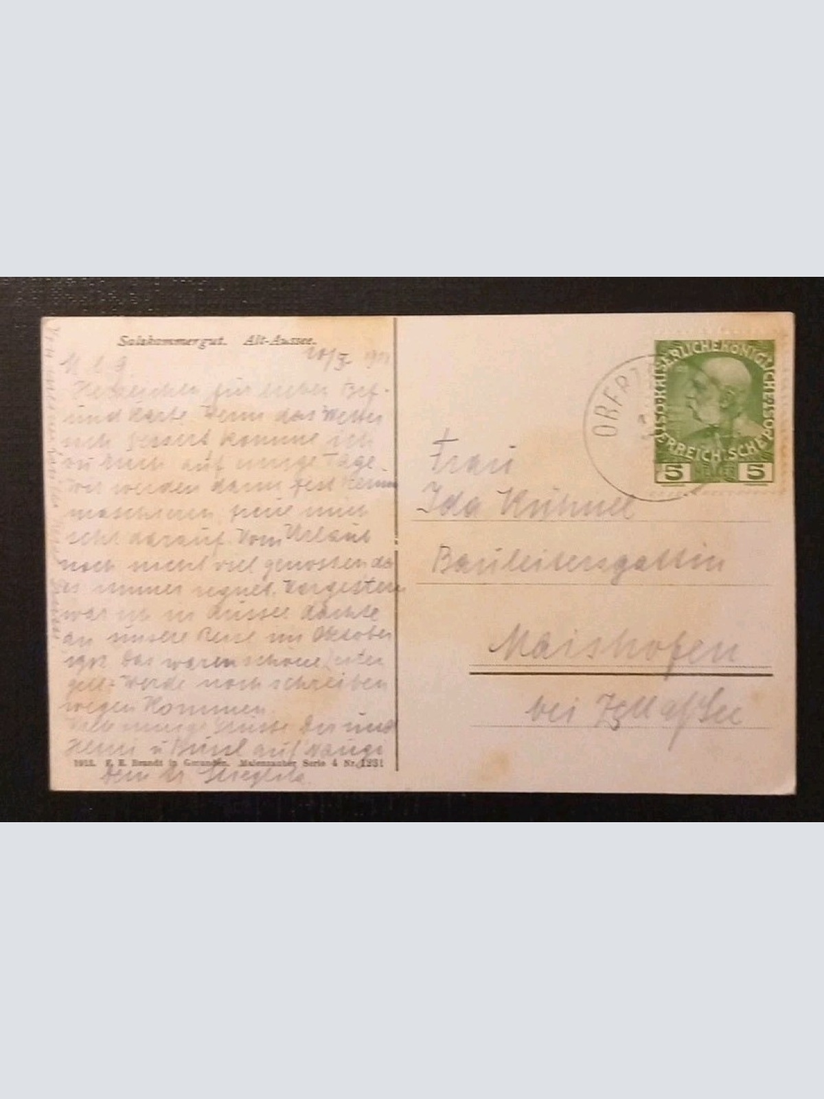 Altaussee Salzkammergut Alt Aussee Gr 8344 J