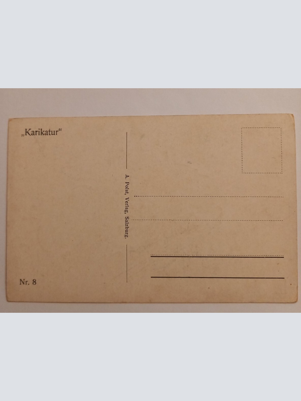 Künstlerkarte  Karikatur Verlag Polst Salzburg 500061A gr D