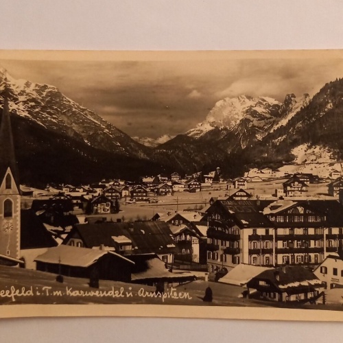 Seefeld in Tirol mit Karvendel 500074A gr D