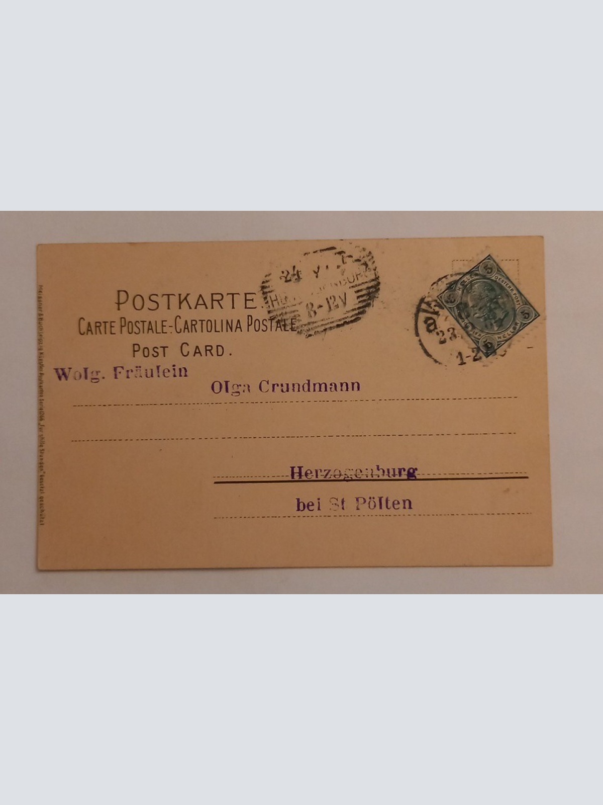 Fischer Angler Künstlerkarte 600597A gr D