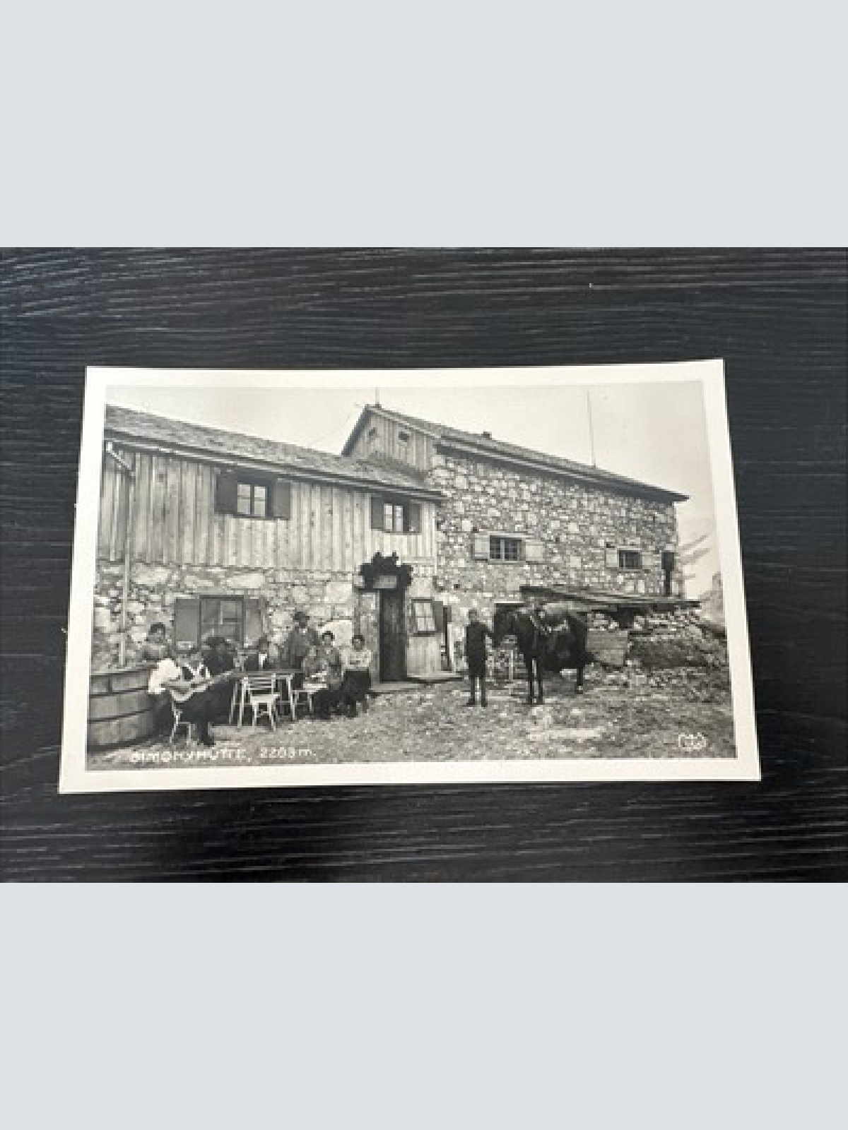 Simonyhütte Hallstätter Gletscher Pferd Personen Hallstatt Oberösterreich 2390 D