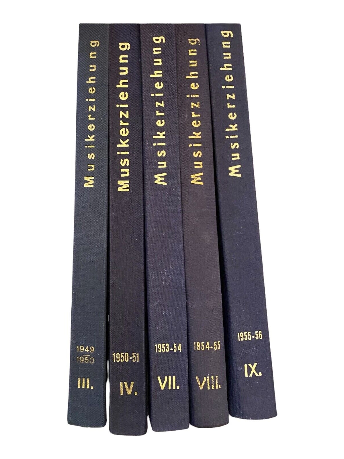 2343 Franz Prof. Kosch MUSIKERZIEHUNG HC +Abb 10 Bde 1949-59