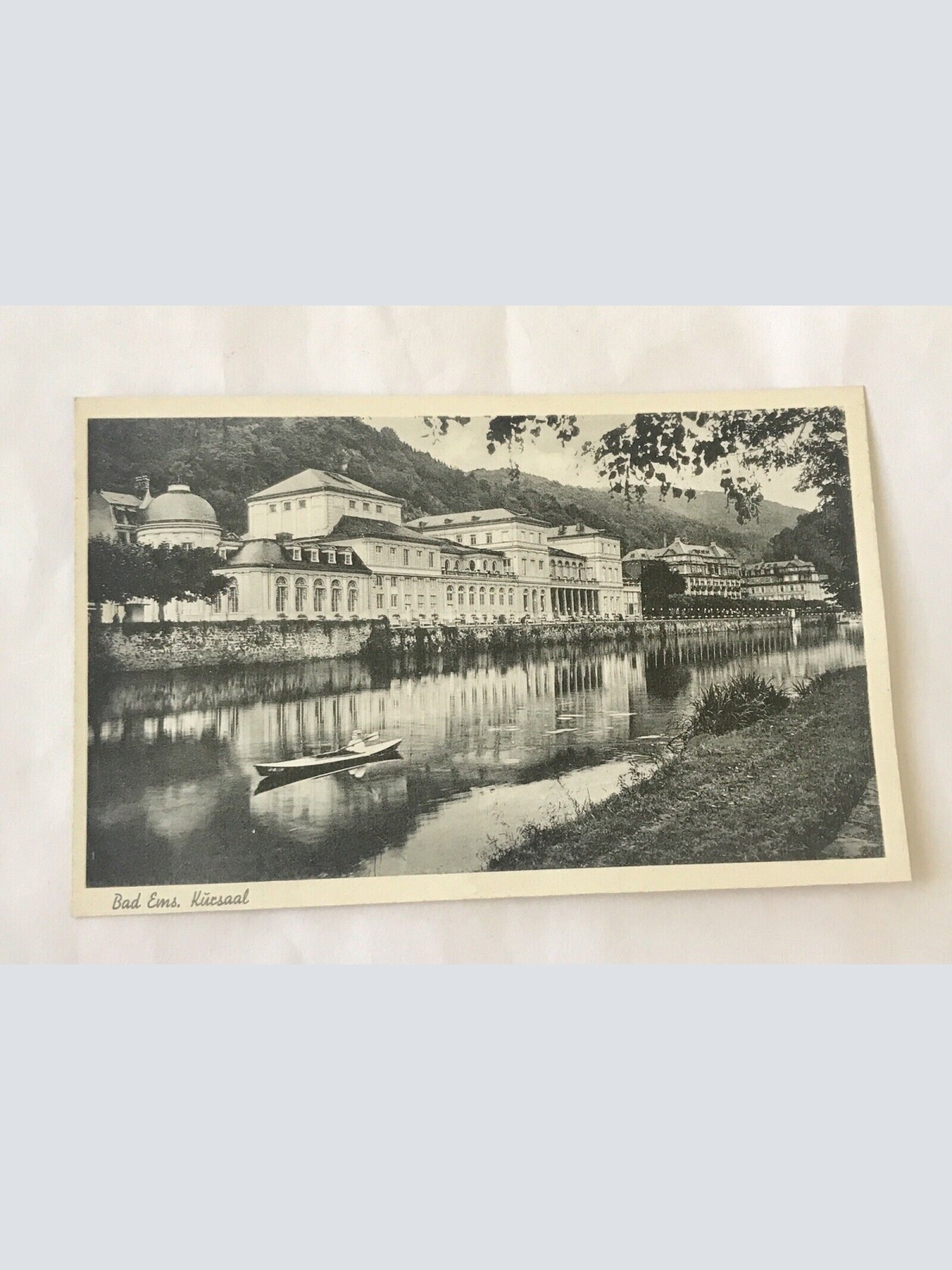 AK, Rheinland Pfalz, Kurort, Kursaal, Bad Ems (110329 BW)