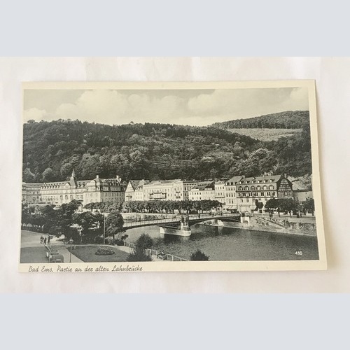 AK, Rheinland Pfalz, Bad Ems, Alte Lahnbrücke (110324 BW)