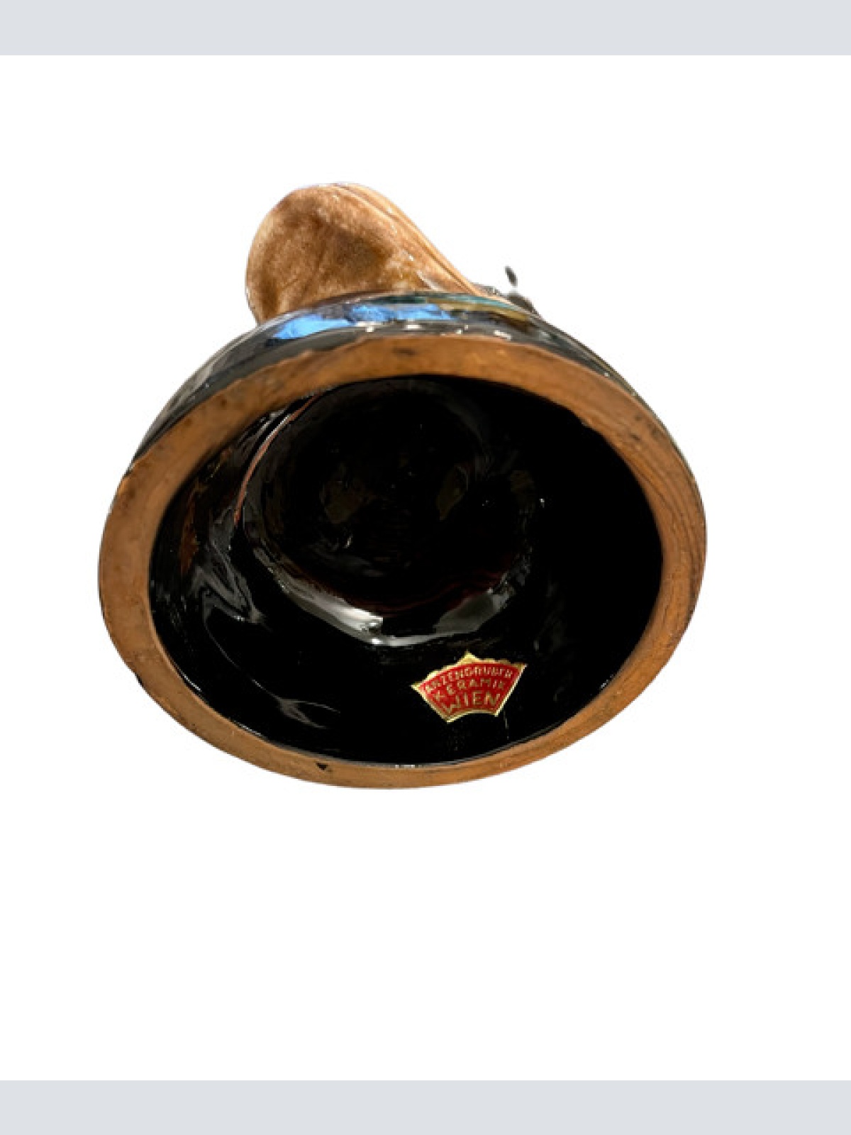 Anzengruber Keramik Wien Der Regenschirmbauer  um 1949   H/B 30x13cm  A02