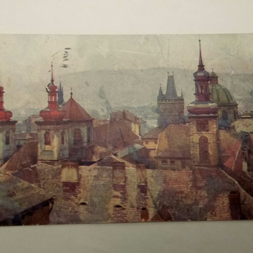 Praha Prag Altstadt Aquarell 50330