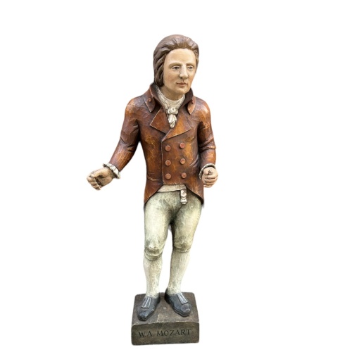 Figur Wolfgang Amadeus Mozart Signatur Winkler  H/B/T 100x38x20cm  A03