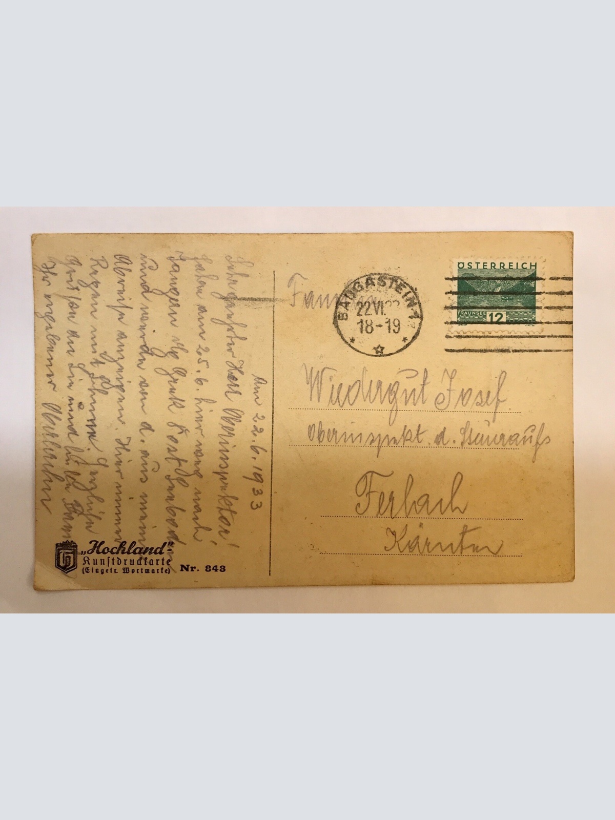 AK, Bad Gastein, Nacht, Österreich (110270 BW)