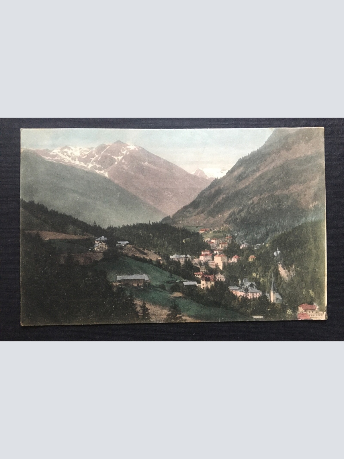 Bad Gastein v.d. schwarzen Liesel - Blick auf Ort - Salzburg 400405